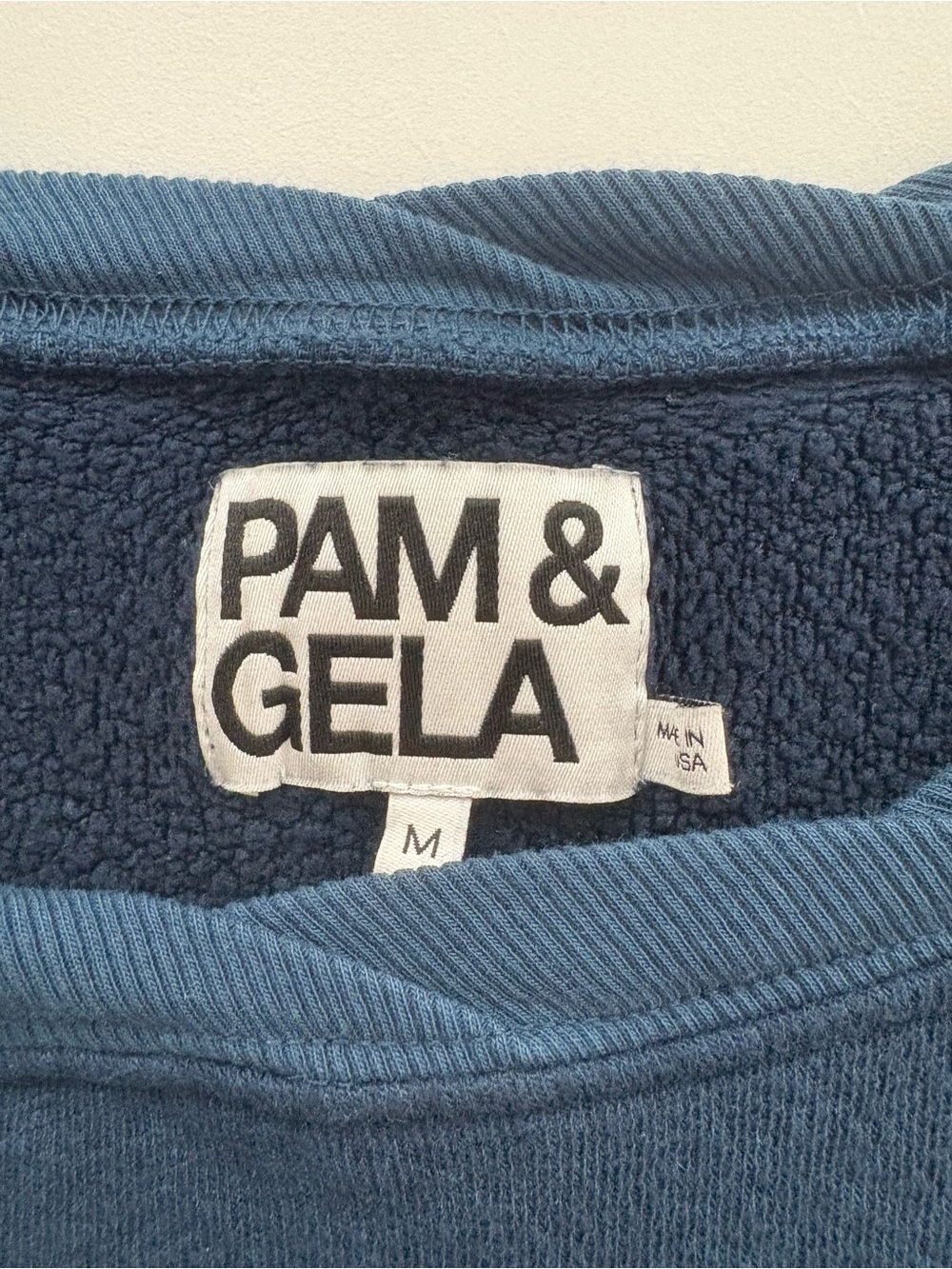 PAM & GELA Annie Zip Back Sweatshirt In Navy - Picture 3 of 7